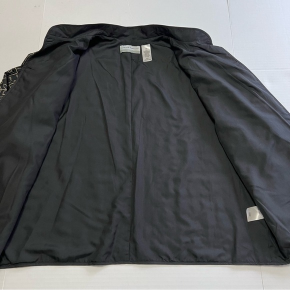 Alfred Dunner Jacket 18 Petite Open Front Embroidered Patchwork Quilted Black - Picture 3 of 8